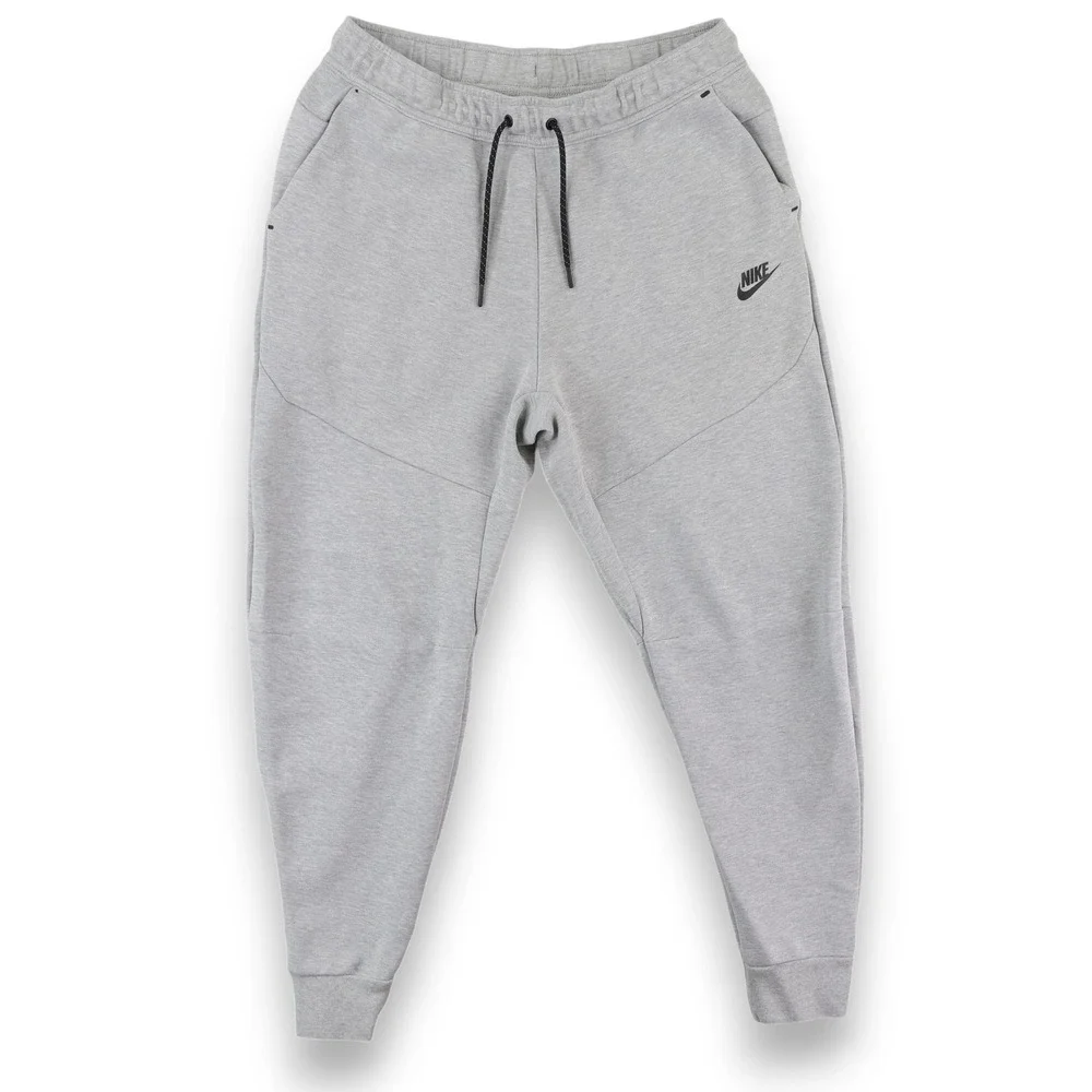 Nike Tech Fleece Joggers Mens Large Heather Gray Sweatpants CU4495-063 READ